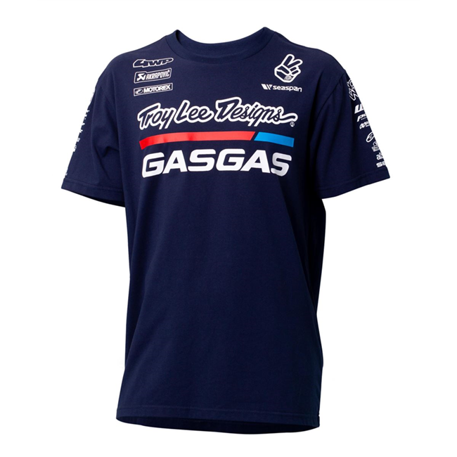 Bild von TROY LEE DESIGNS GASGAS TEAM T-SHIRT - MARINEBLAU